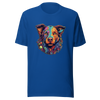 "Kaleidoscope Canine: Colorful Dog Portrait" Unisex T-Shirt - Radiant Art of Radiant Group