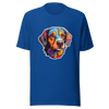 Unisex t-shirt "Colorful Companion: Warm-Toned Dog Portrait" - Radiant Art of Radiant Group
