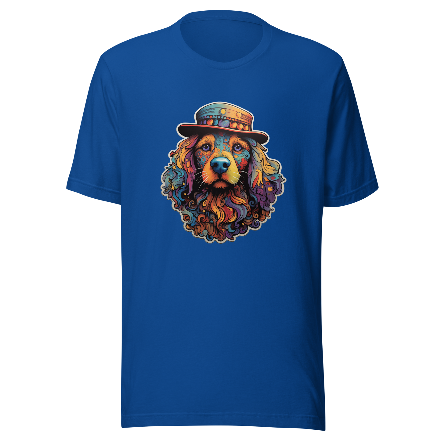 Unisex Graphic Tee "Gentleman Pup: Stylishly Hatted Dog"
