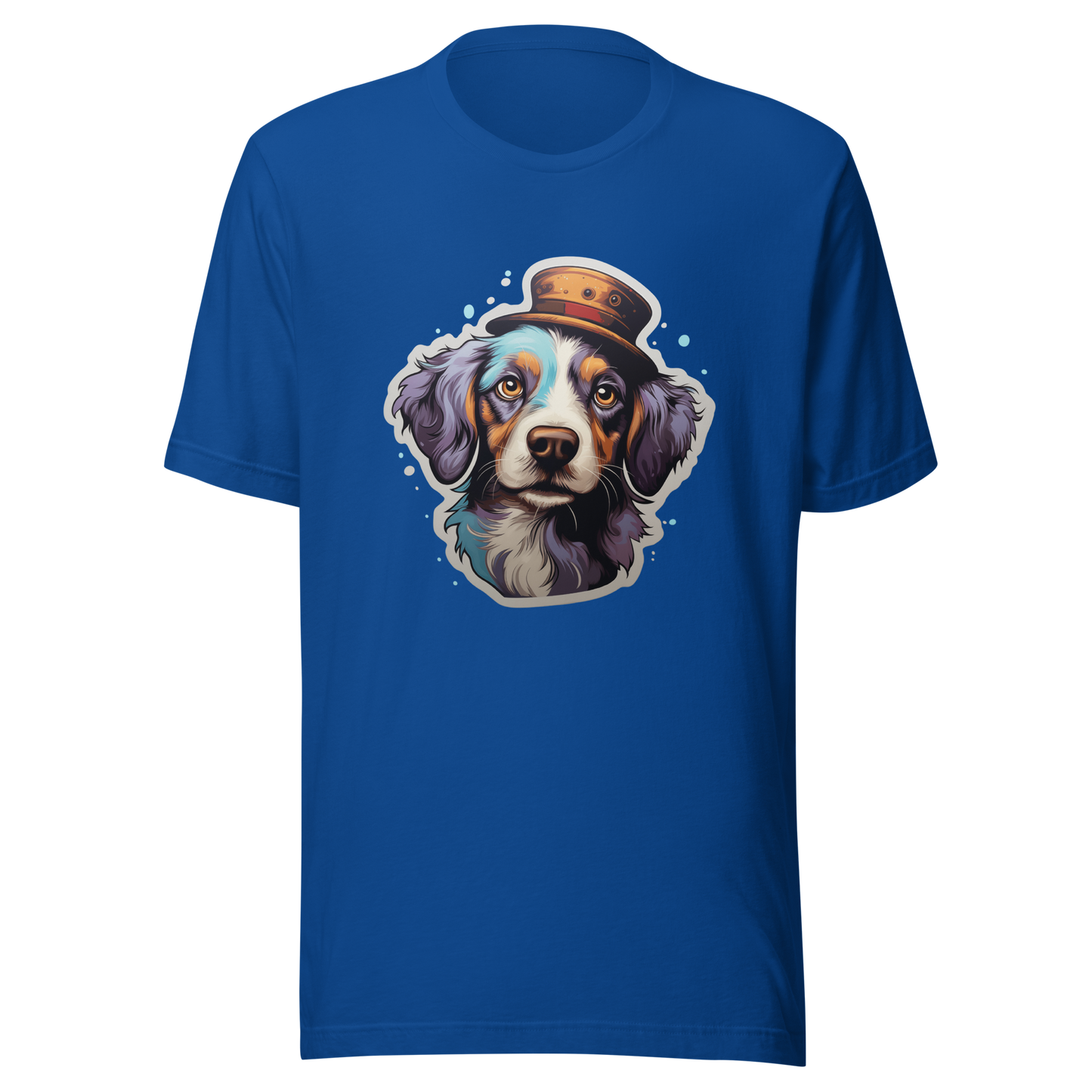 Unisex t-shirt "Top Hat Pooch: Distinguished Dog Portrait"