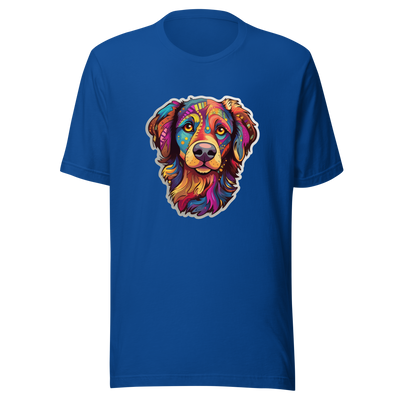 Unisex t-shirt "Kaleidoscopic Canine: A Spectrum of Colors" - Radiant Art of Radiant Group