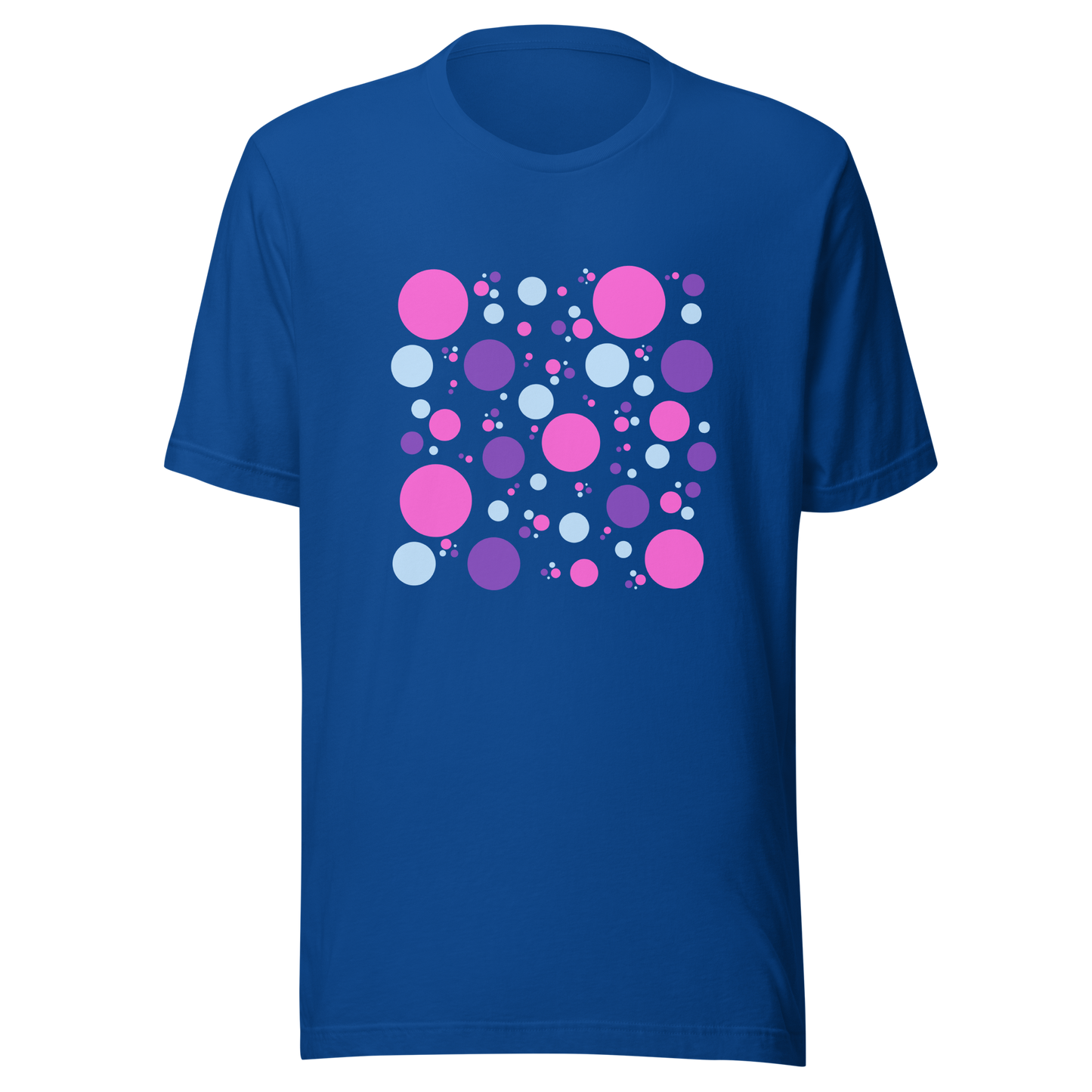 Unisex t-shirt with colorful circles