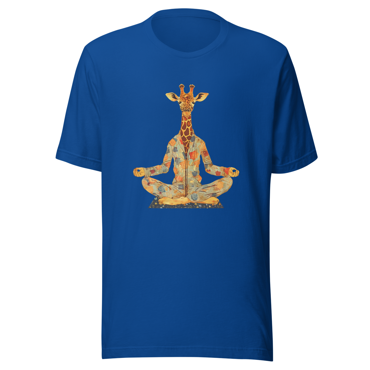 Unisex t-shirt Zen Safari: Meditating Giraffe
