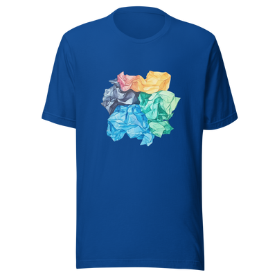 Unisex t-shirt "Crumpled Colors" - Radiant Art of Radiant Group
