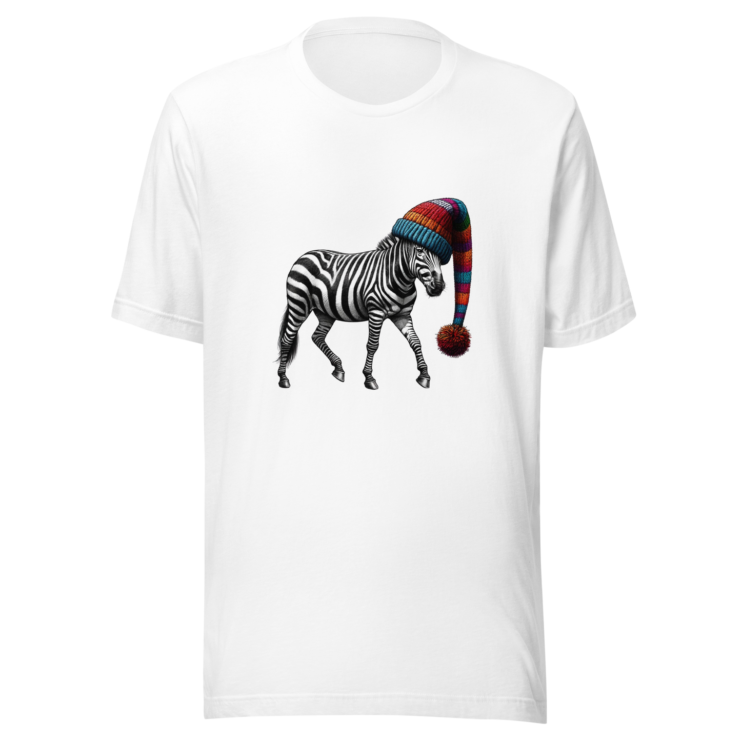 Unisex t-shirt - zebra in the hat