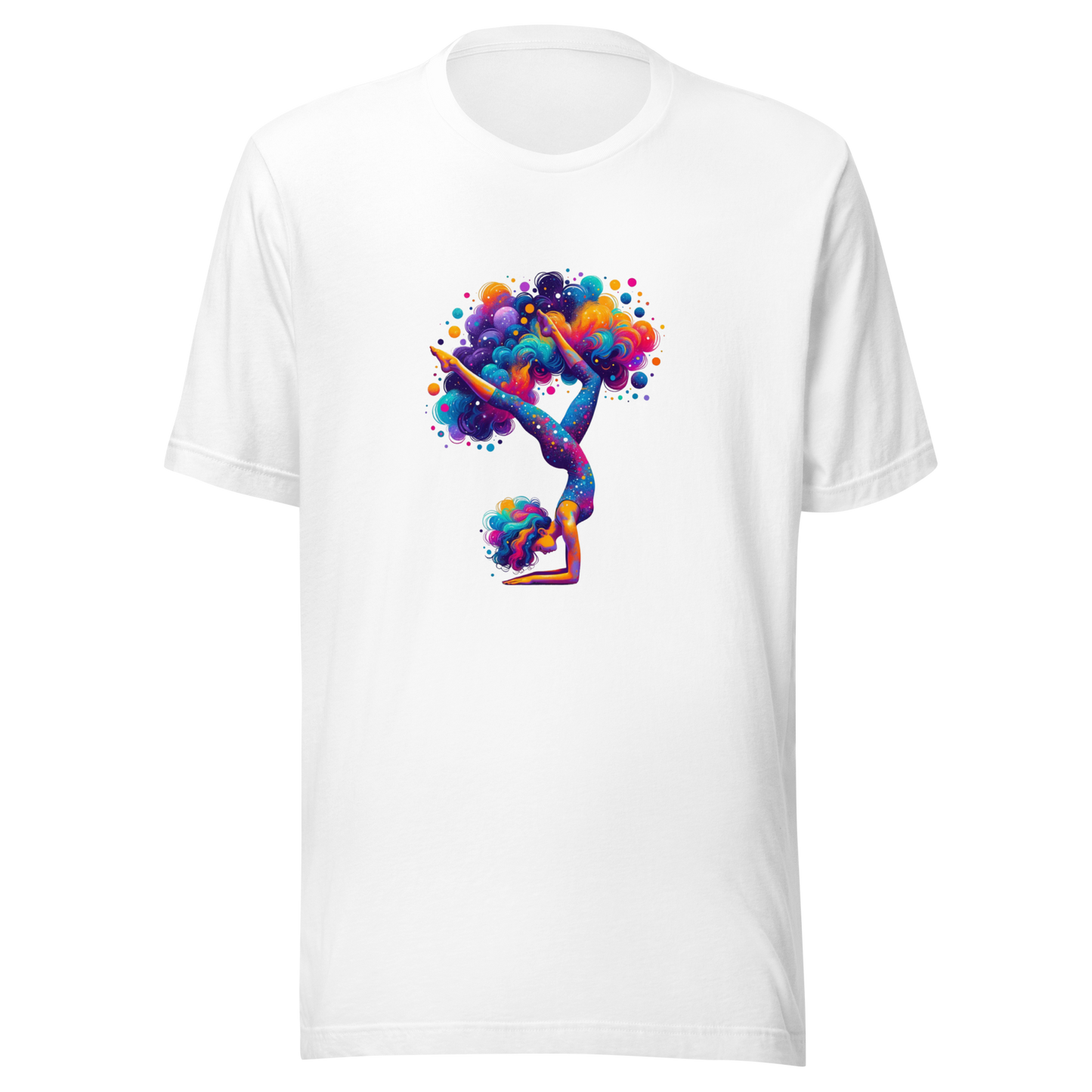 Unisex Graphic t-shirt "Stellar Asana: Cosmic Yoga Pose"