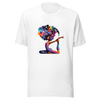 Unisex t-shirt "Galactic Serenity: Yoga Pose with Cosmic Tree" - Radiant Art of Radiant Group