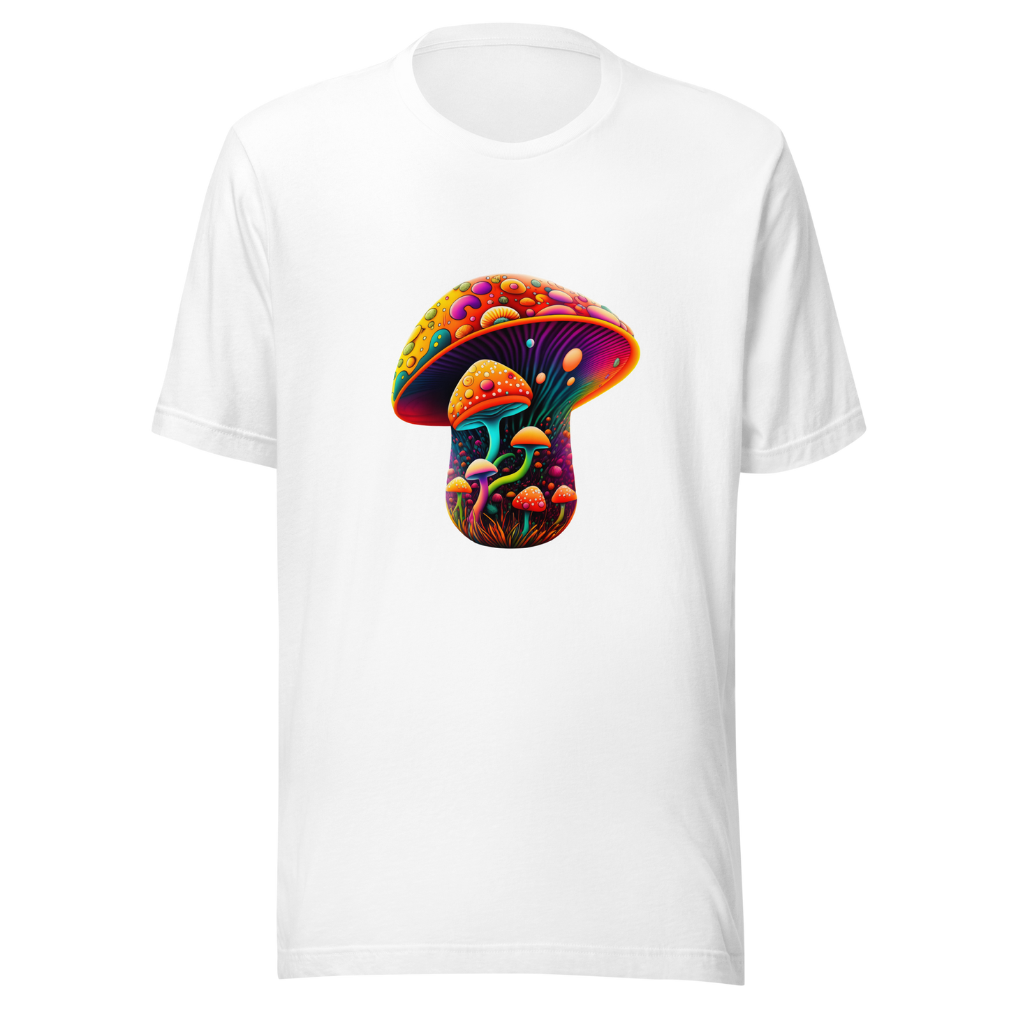 Unisex t-shirt with fantasy mushroom