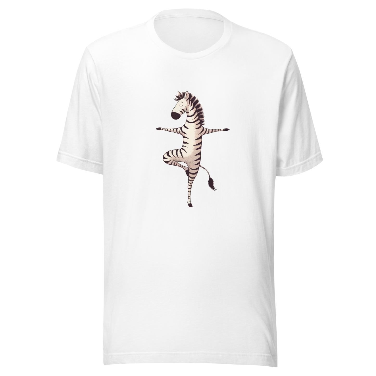 Unisex t-shirt Yoga Zebra