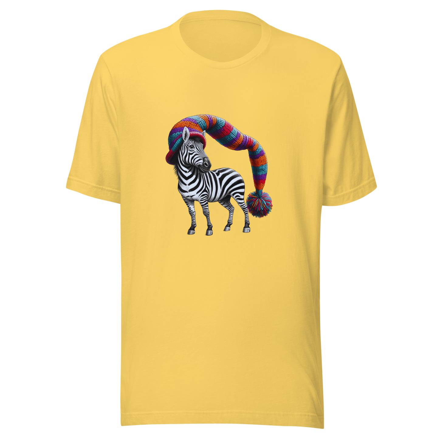 Unisex t-shirt with stylish zebra