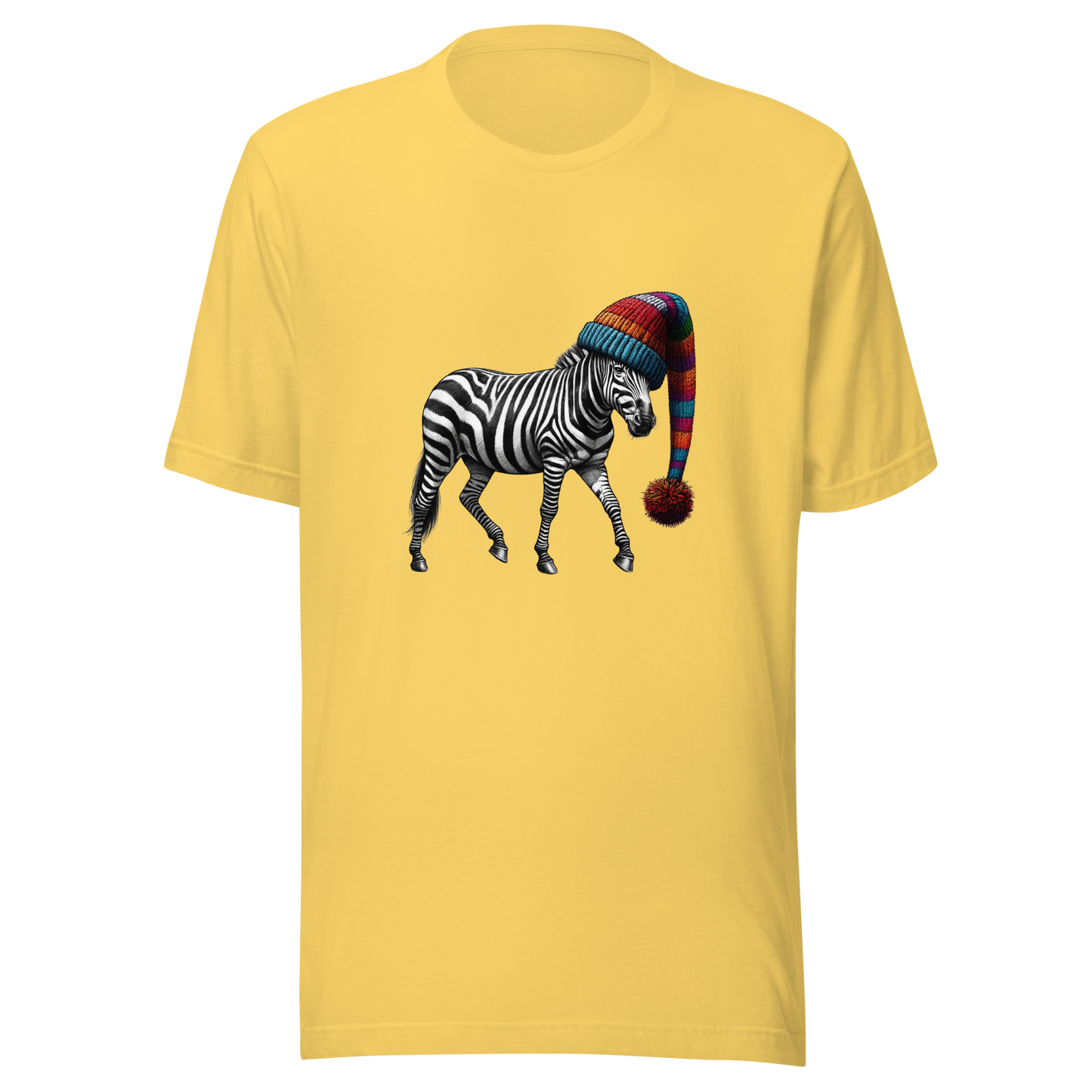 Unisex t-shirt - zebra in the hat