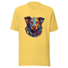 "Kaleidoscope Canine: Colorful Dog Portrait" Unisex T-Shirt - Radiant Art of Radiant Group