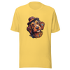 Unisex t-shirt "Bohemian Bowler: Artistic Dog with Hat" - Radiant Art of Radiant Group