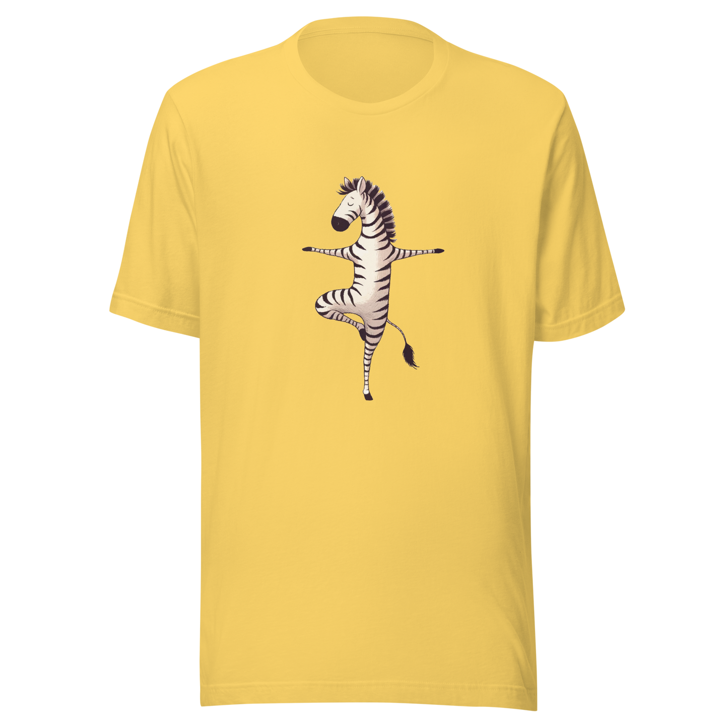 Unisex t-shirt Yoga Zebra