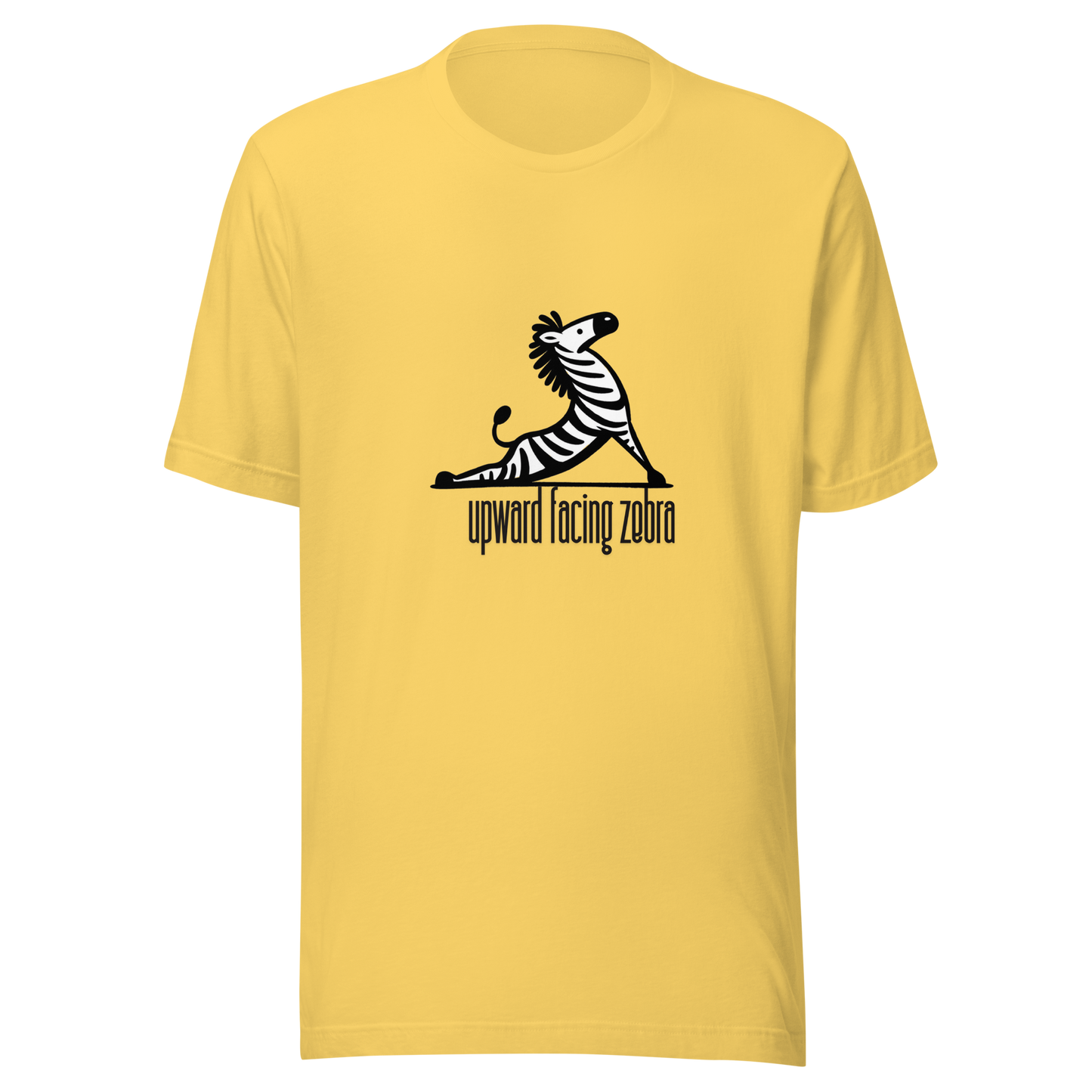 Unisex t-shirt Upward facing Zebra