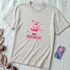 Unisex t-shirt "A Sweet Halloween. MAMAWEEN tee" - Ash unfolded t-shirt mockup