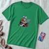 Unisex t-shirt coding Viking, Valhalla laptop tee - Kelly unfolded t-shirt mockup