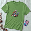 Unisex t-shirt coding Viking, Valhalla laptop tee - Leaf unfolded t-shirt mockup