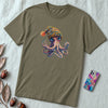 Unisex t-shirt coolest octopus - Army unfolded t-shirt mockup