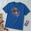 Unisex t-shirt coolest octopus - True Royal unfolded t-shirt mockup