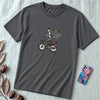 Unisex t-shirt "Mermaid on a bicycle" - Asphalt unfolded t-shirt mockup