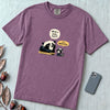 What a Week Huh It's Wednesday Funny Bear Raccoon Burnout T-Shirt - Berry unfolded t-shirt mockup