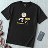 What a Week Huh It's Wednesday Funny Bear Raccoon Burnout T-Shirt - Black unfolded t-shirt mockup
