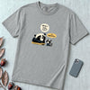 What a Week Huh It's Wednesday Funny Bear Raccoon Burnout T-Shirt - Granite unfolded t-shirt mockup
