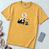 What a Week Huh It's Wednesday Funny Bear Raccoon Burnout T-Shirt - Mustard unfolded t-shirt mockup