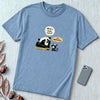 What a Week Huh It's Wednesday Funny Bear Raccoon Burnout T-Shirt - Washed Denim unfolded t-shirt mockup