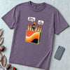 What a Week, Huh? It’s Tuesday Matchbox T-Shirt - Grape unfolded t-shirt mockup