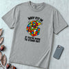 Why Fit In If You’re Born To Stand Out Chameleon T-Shirt, Rubik’s Cube Tee - Granite unfolded t-shirt mockup