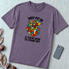 Why Fit In If You’re Born To Stand Out Chameleon T-Shirt, Rubik’s Cube Tee - Grape unfolded t-shirt mockup
