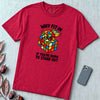 Why Fit In If You’re Born To Stand Out Chameleon T-Shirt, Rubik’s Cube Tee - Red unfolded t-shirt mockup