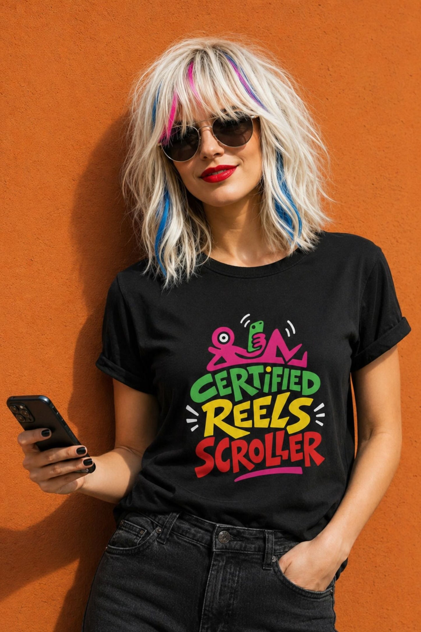 Certified Reels Scroller T-Shirt, Doomscroll Humor