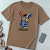 Zebracasso Cubist Zebra T-Shirt, Picasso Inspired Zebra Tee - Espresso unfolded t-shirt mockup