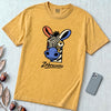 Zebracasso Cubist Zebra T-Shirt, Picasso Inspired Zebra Tee - Mustard unfolded t-shirt mockup