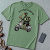 Zombie Duck Regulating Emotions T-Shirt - Light Green unfolded t-shirt mockup