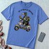 Zombie Duck Regulating Emotions T-Shirt - Mystic Blue unfolded t-shirt mockup
