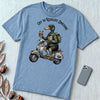 Zombie Duck Regulating Emotions T-Shirt - Washed Denim unfolded t-shirt mockup