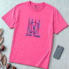 Zoo Time Elephant T-Shirt,  Funny Elephant Butt Tee - Neon Pink unfolded t-shirt mockup