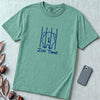 Zoo Time Elephant T-Shirt,  Funny Elephant Butt Tee - Seafoam unfolded t-shirt mockup