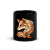 Black Glossy Mug with fox - Radiant Art of Radiant Group