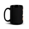 Black Glossy Mug with fox - Radiant Art of Radiant Group