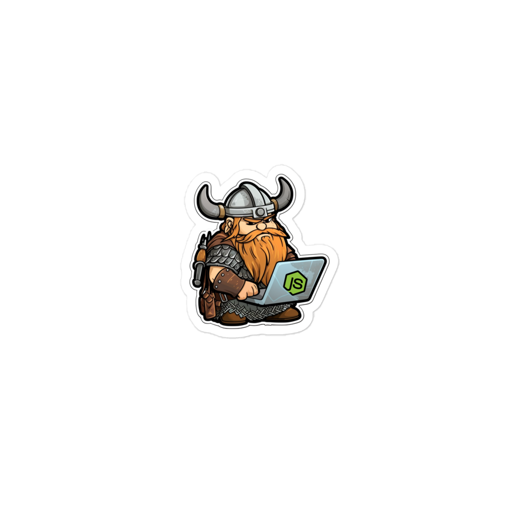 Bubble-free stickers of viking