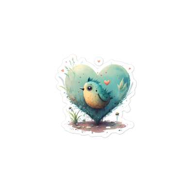 Bubble-free stickers, bird in the heart - Radiant Art of Radiant Group