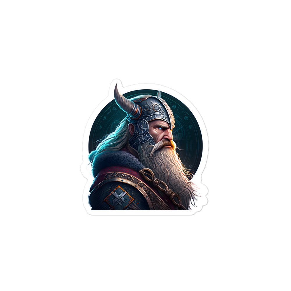 Bubble-free stickers, viking