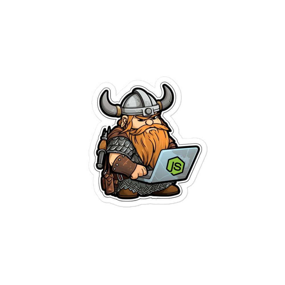 Bubble-free stickers of viking