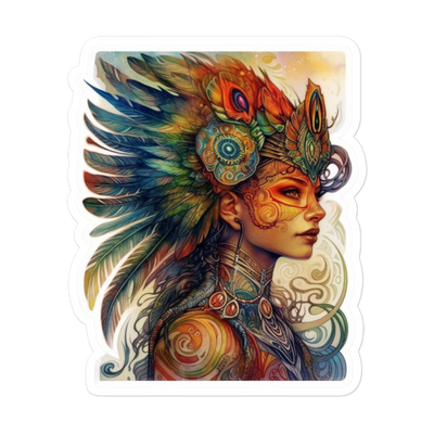 Bubble-free sticker of beautiful woman - Radiant Art of Radiant Group