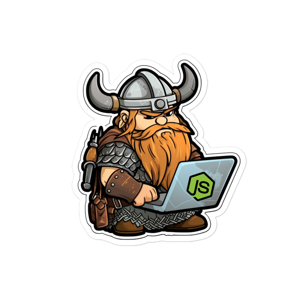 Bubble-free stickers of viking